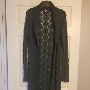 Light duster length sweater